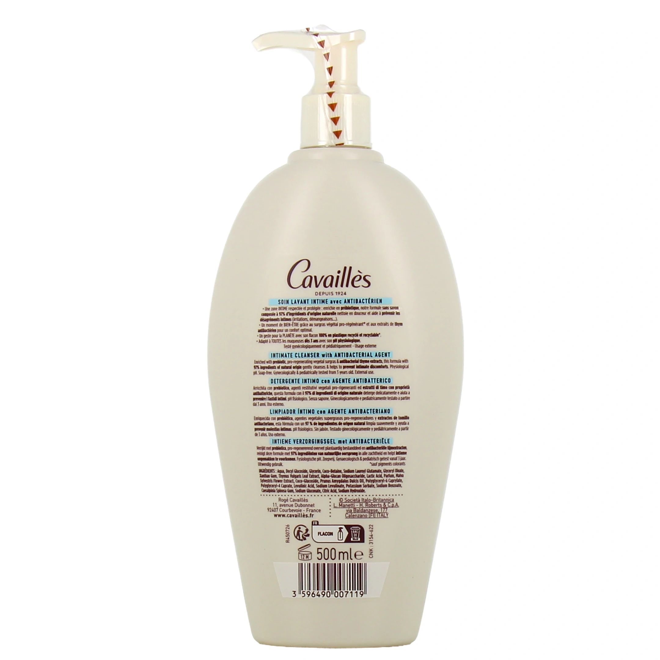 Roge cavailles gel intime anti-bactérien 250ml Roge cavailles gel intime anti-bactérien 250ml