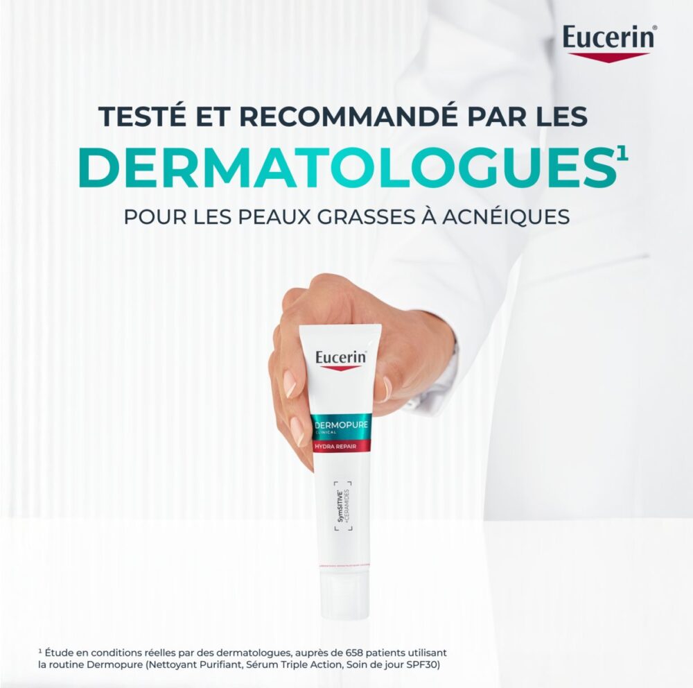 Eucerin dermopure clinical hydra repair crème apaisante 40ml