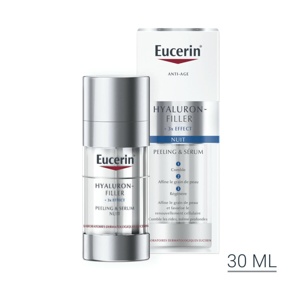 Eucerin hyaluron filler + 3x effect peeling et sérum nuit