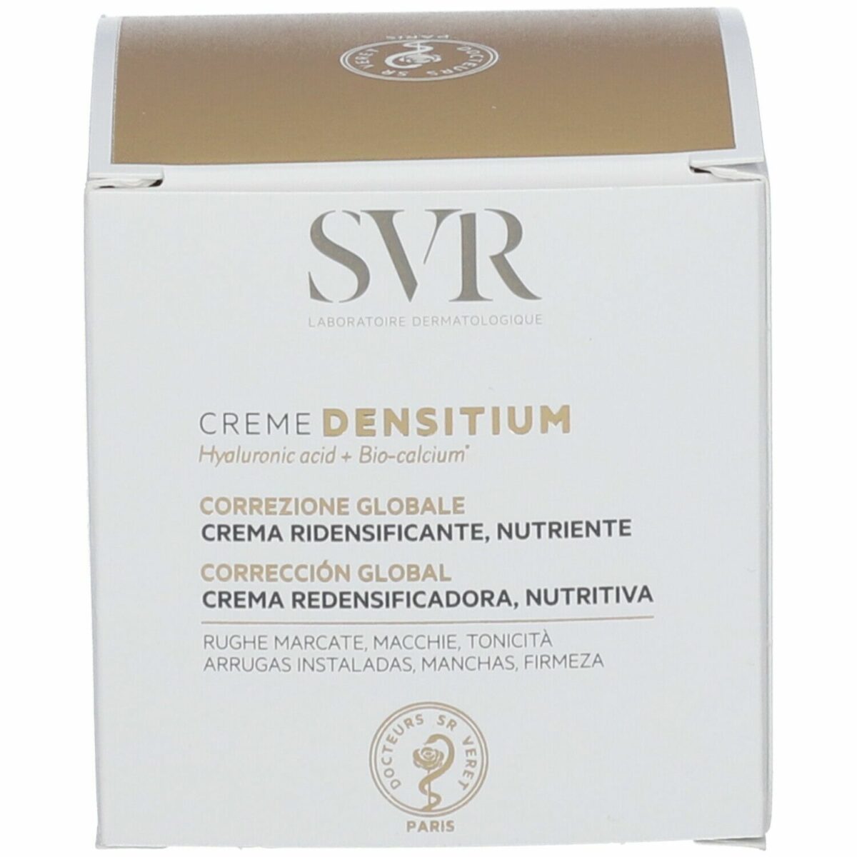 Crème Anti-âge SVR Densitium - Soin Global Nourrissant Visage Et Cou, 50 Ml - Acide Hyaluronique & Peptides