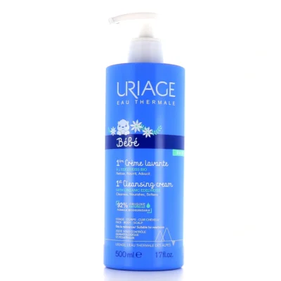 Uriage bebe 1ere creme lavante visage corps et cuir chevelu 500ml
