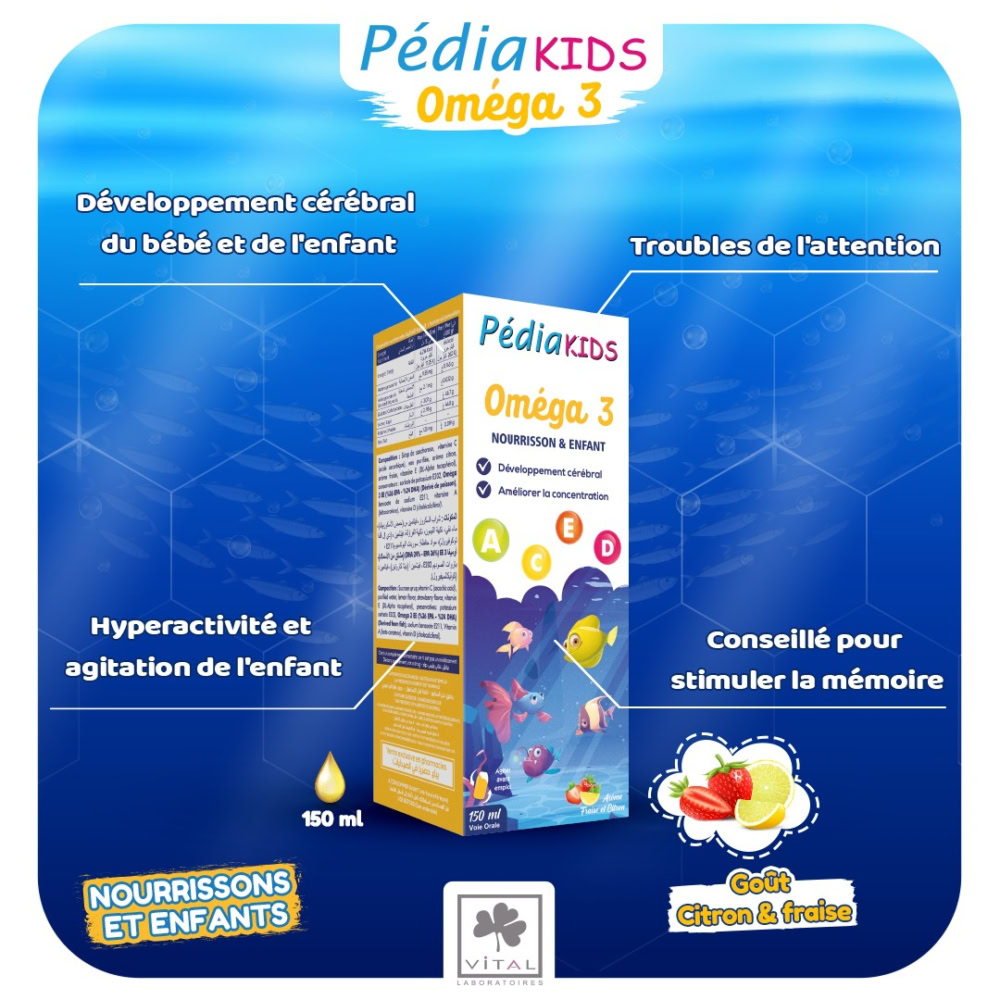 Pédiakids oméga 3 150ml