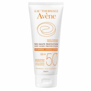 avene solaire lait mineral tres haute protection peaux intolerantes spf50 100ml