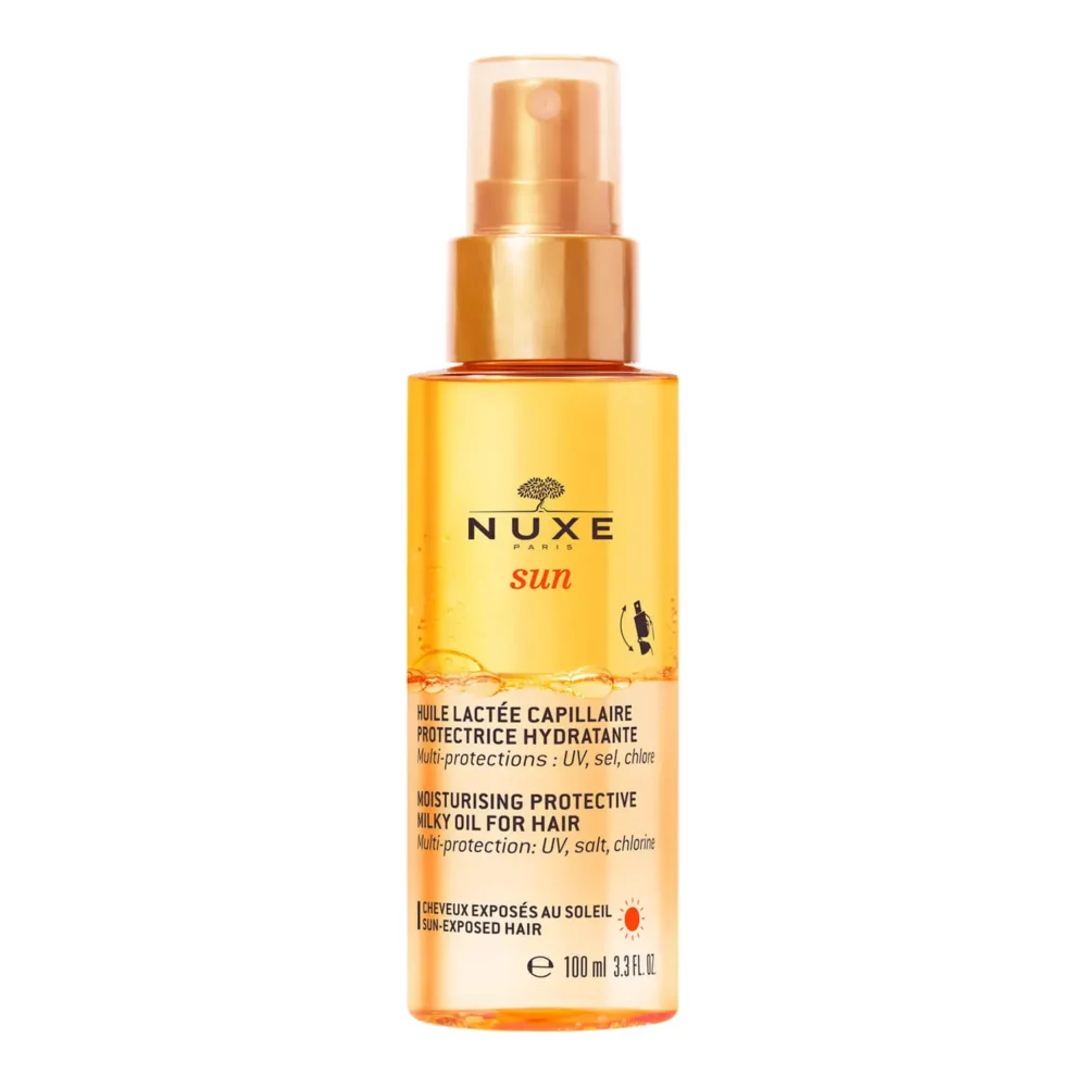 Nuxe sun huile lactee capillaire 100ml maparatunisie