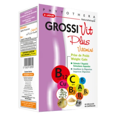 PHYTOTHERA Grossivit Plus Vitamine 45 Gélules