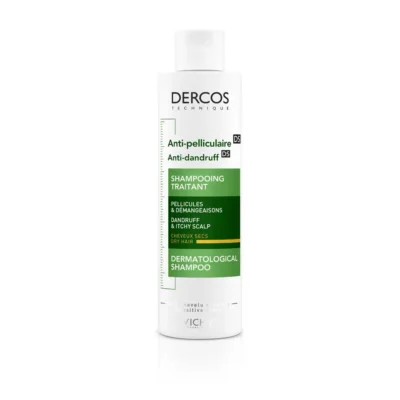 Vichy Dercos Shampoing Traitant Anti-Pelliculaire DS Cheveux Secs 200 ml