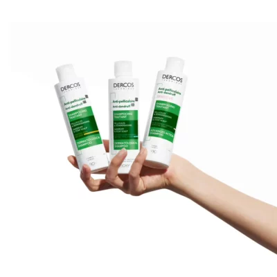 Vichy dercos shampoing traitant anti-pelliculaire cheveux normaux à gras 200ml