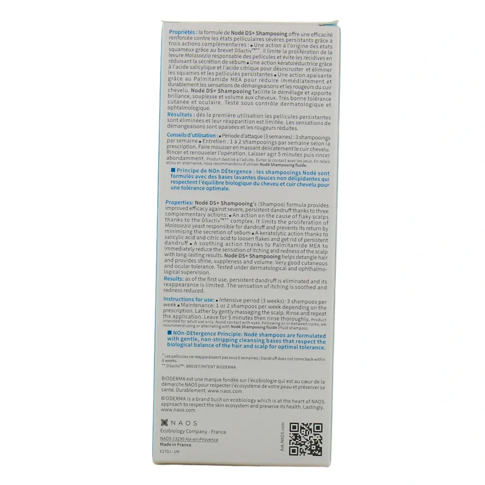 Bioderma node ds+ shampooing antipelliculaire intense 125ml