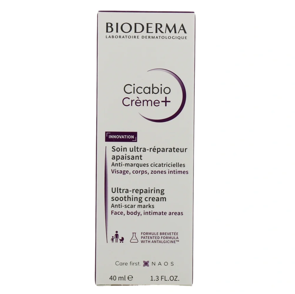 Bioderma cicabio crème+ soin ultra-réparateur apaisant 40ml