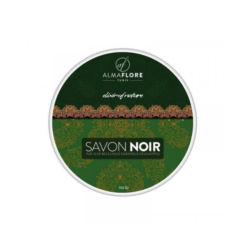 ALMAFLORE Savon Noir A L'eucalyptus 150 Gr