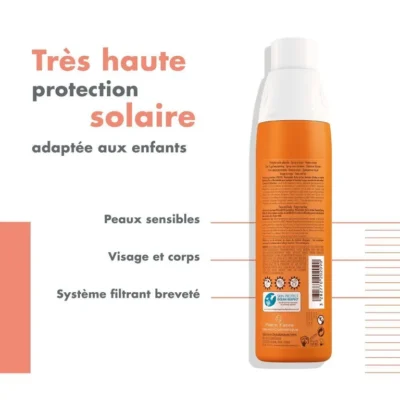 Avene spray solaire enfant spf50+