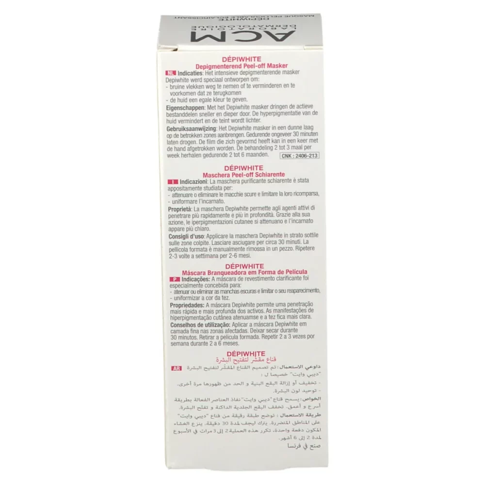 Acm depiwhite masque pelliculable éclaircissant 40ml