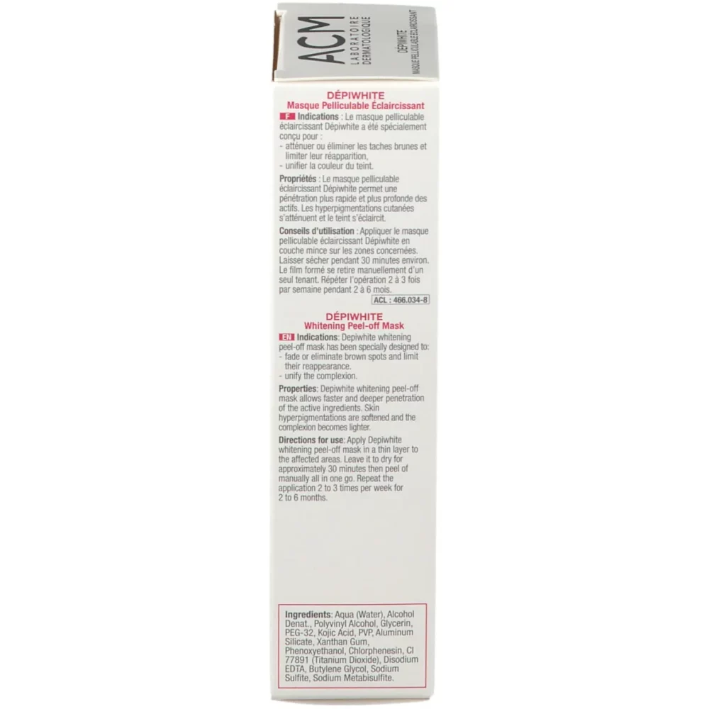 Acm depiwhite masque pelliculable éclaircissant 40ml