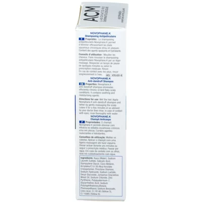 Acm novophane k shampoing etats squameux sévères 125ml