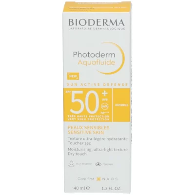 Bioderma photoderm crème solaire aquafluide spf50+ neutre 40ml