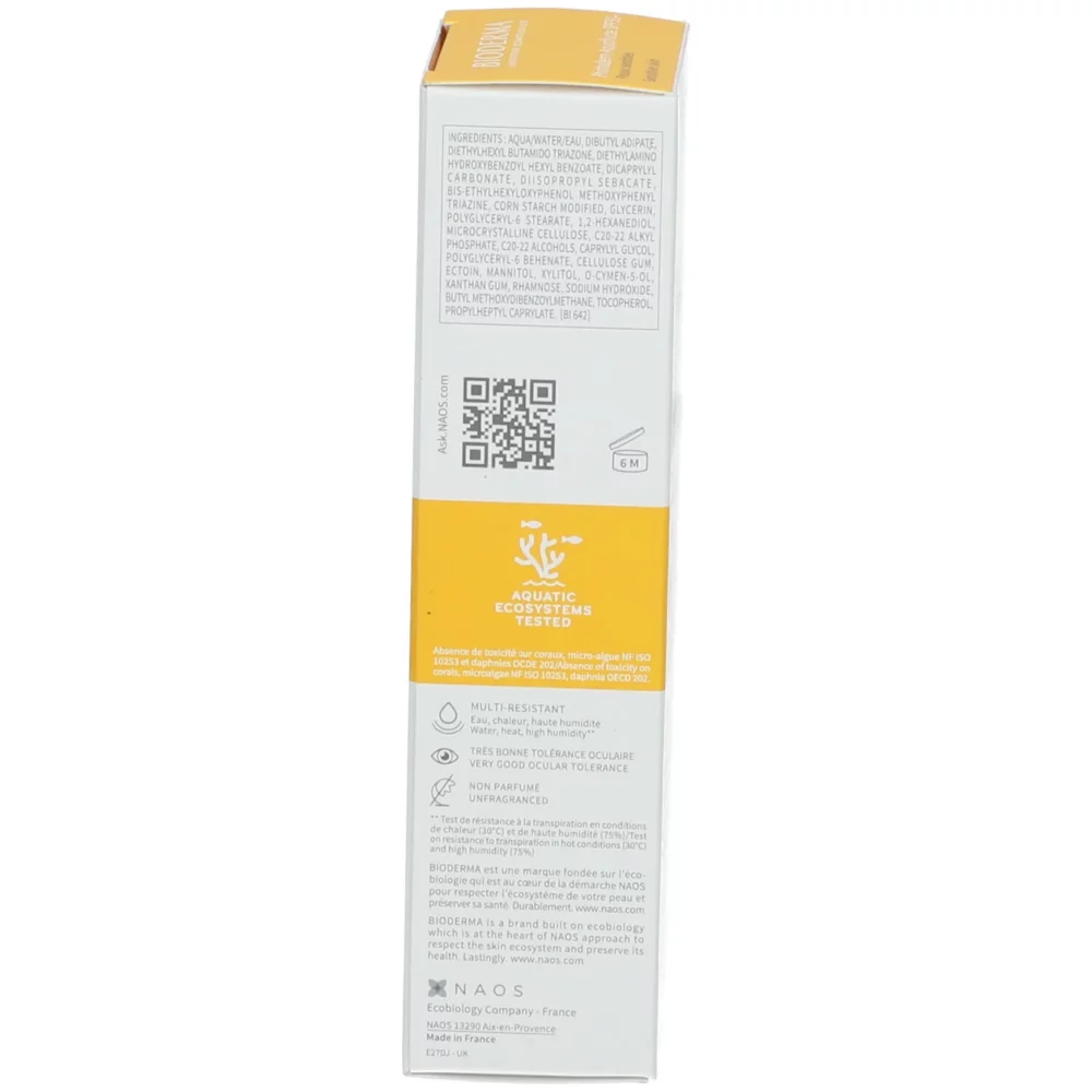 Bioderma photoderm crème solaire aquafluide spf50+ neutre 40ml