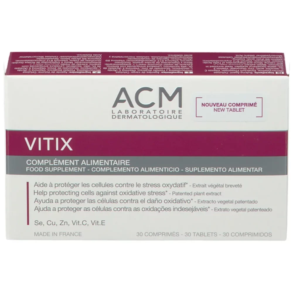 Acm vitix - complément alimentaire - stress oxydatif , 30 comprimés