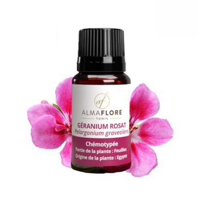 ALMAFLORE Huile Essentielle de Géranium Rosat 10ml