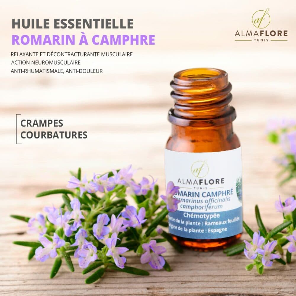 Almaflore huile essentielle de romarin à cineole 10ml – image 2