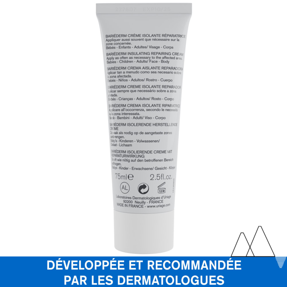 Uriage bariéderm crème isolante réparatrice 75ml