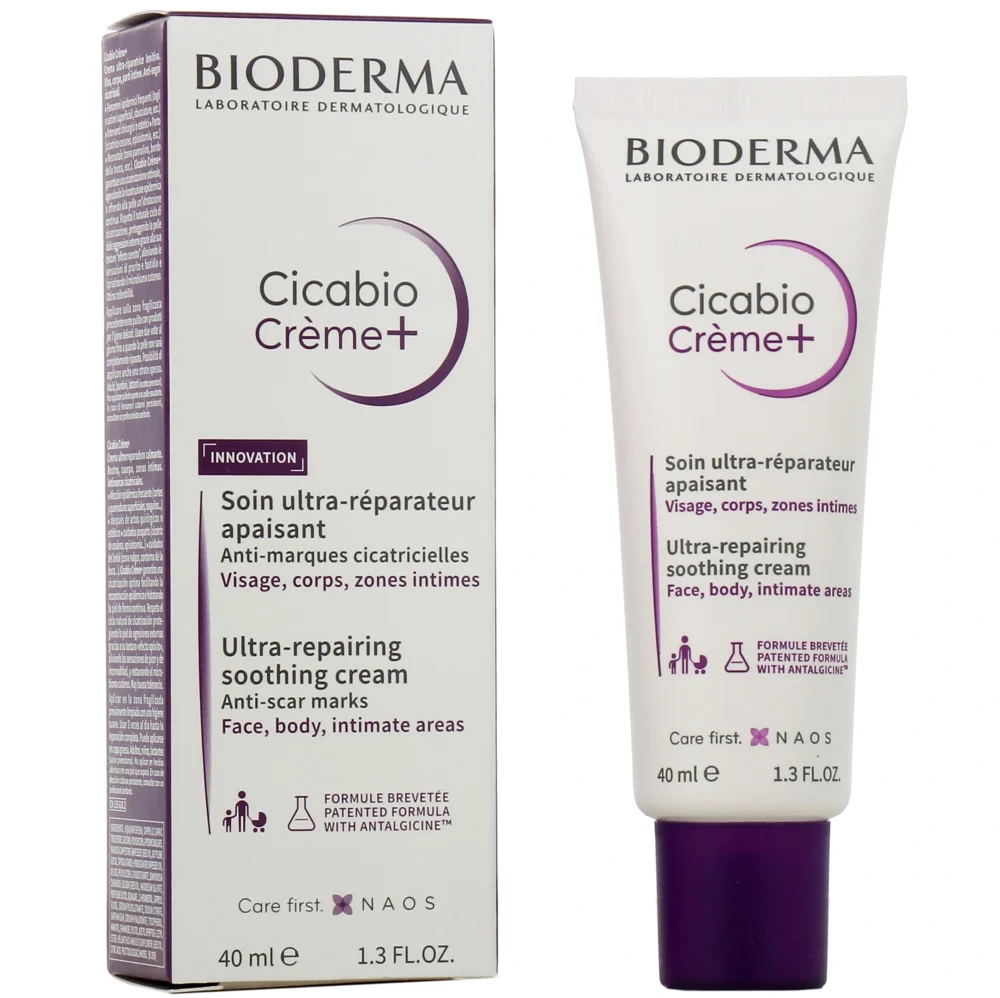 Bioderma cicabio crème+ soin ultra-réparateur apaisant 40ml