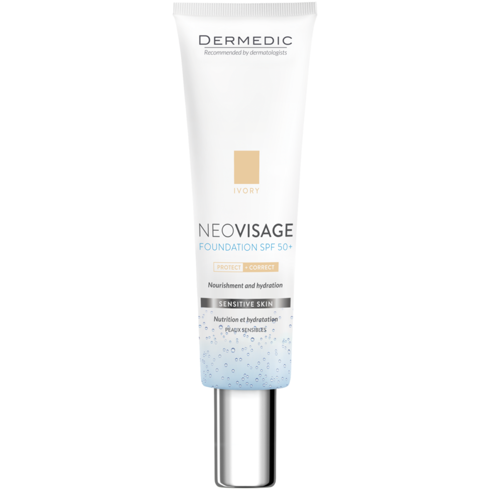 Dermedic neo visage fond de teint spf50 + ivory 30ml