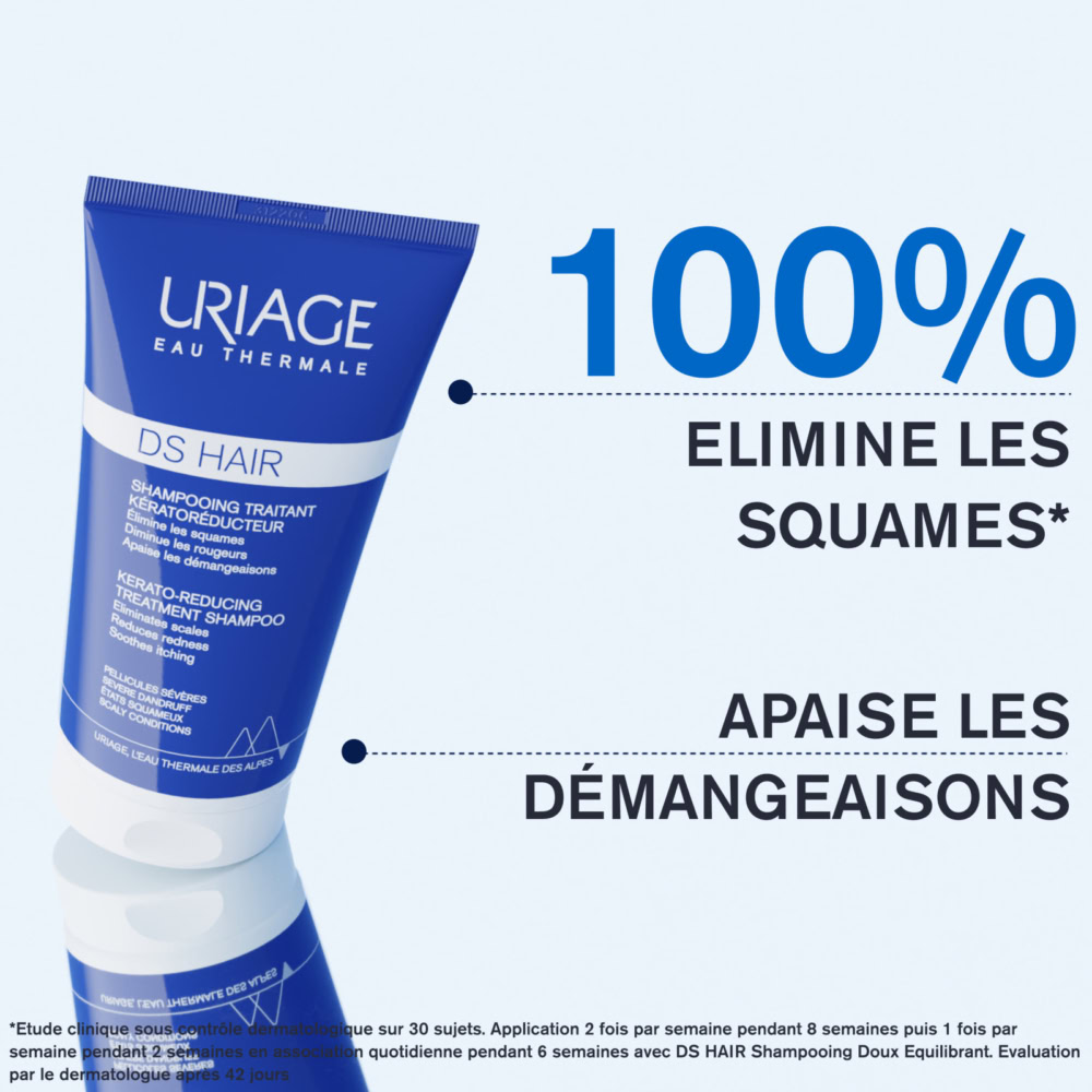 Uriage ds hair shampooing traitant kératoréducteur 150ml