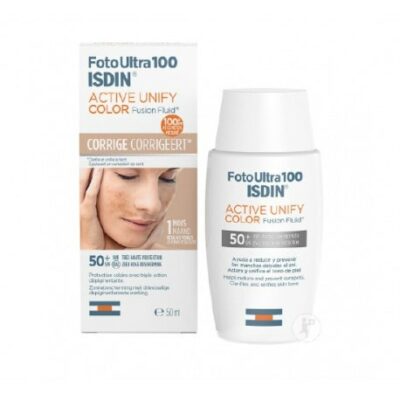 Isdin ecran solaire active unify fusion fluide teinte spf50+ 50ml