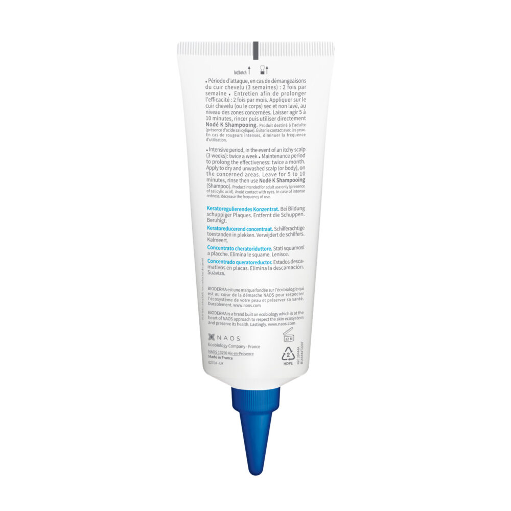 Bioderma nodé k concentré soin apaisant cuirs chevelus irrités squames 100ml