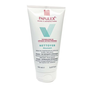 Papulex gel nettoyant moussant sans savon