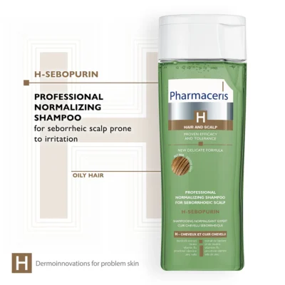 Pharmaceris h sebopurin shampooing cheveux gras 250ml