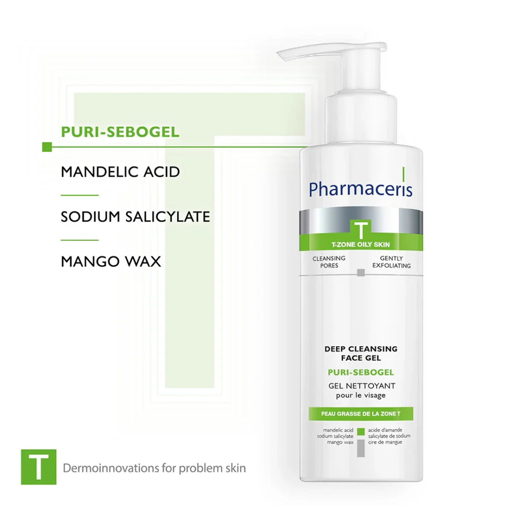 Pharmaceris t puri sebogel gel nettoyant purifiant 190ml