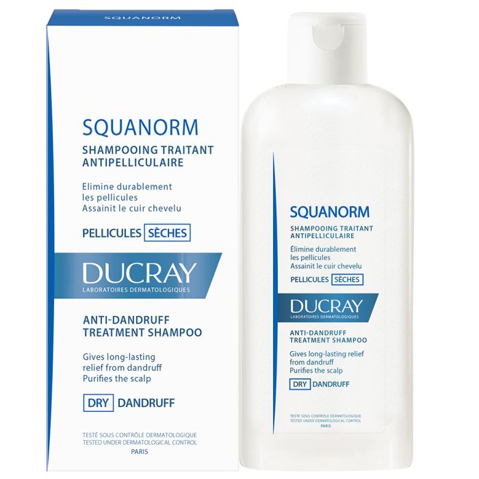 ducray squanorm shampooing pellicules sèches 200ml