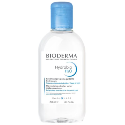 solution micellaire demaquillante hydratante 250ml hydrabio h2o bioderma