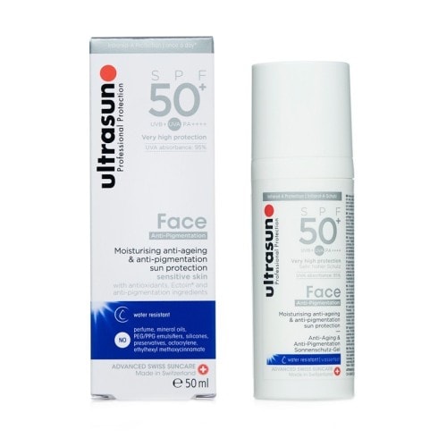 ultrasun face anti ageing et anti pigmentation spf50+ 50ml maparatunisie