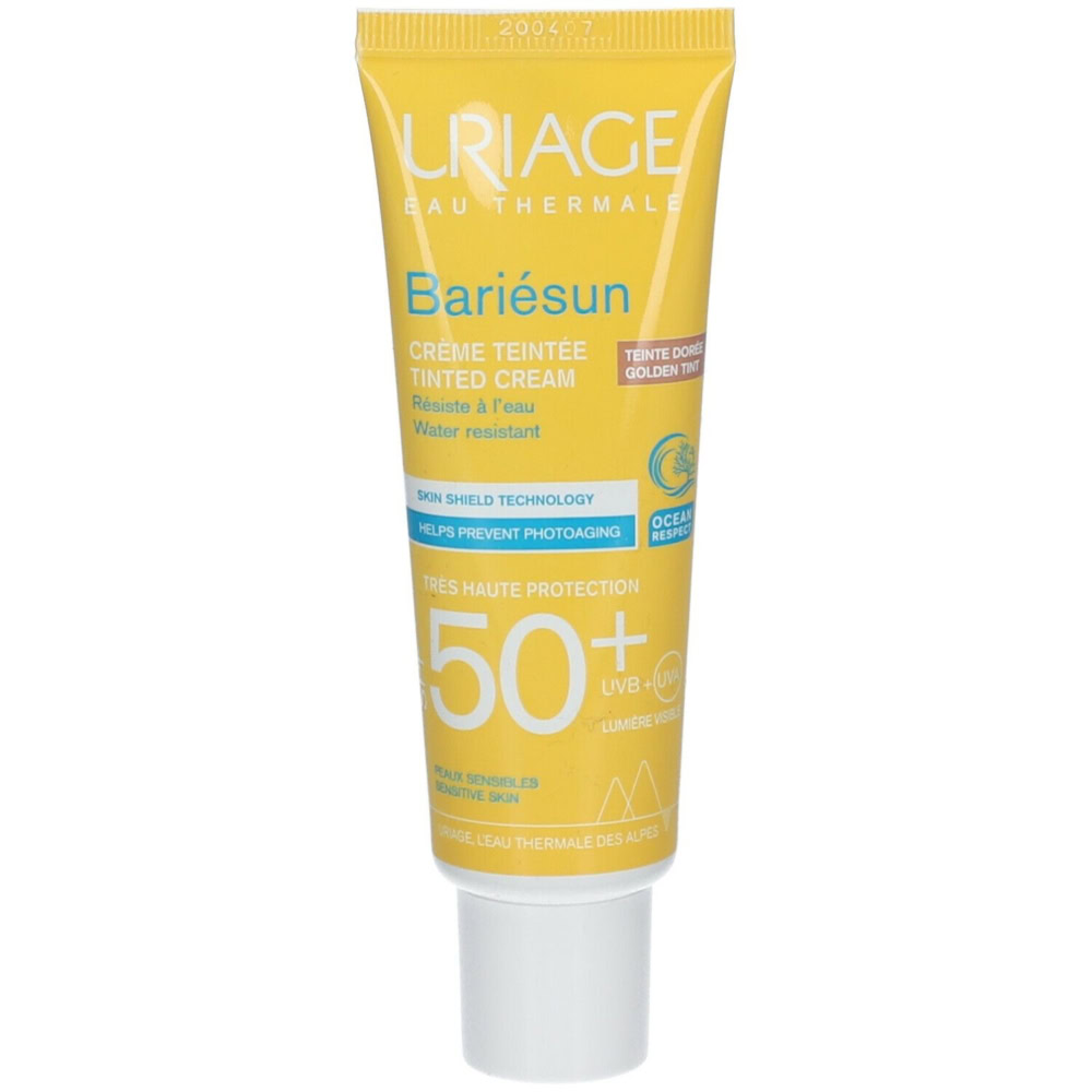 Uriage bariésun crème solaire teintée dorée spf50+ 50ml