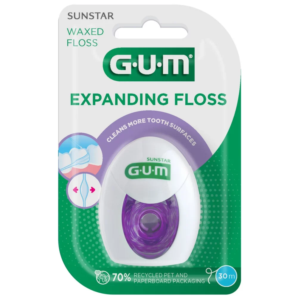 Gum fil dentaire expanding floss ciré 2030