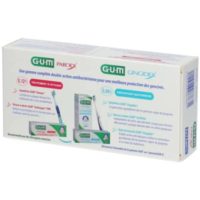 Gum dentifrice paroex gencives lot de 2 x 75ml