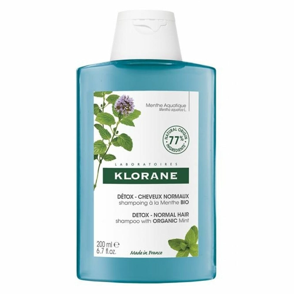 Klorane shampooing détox à la menthe aquatique bio