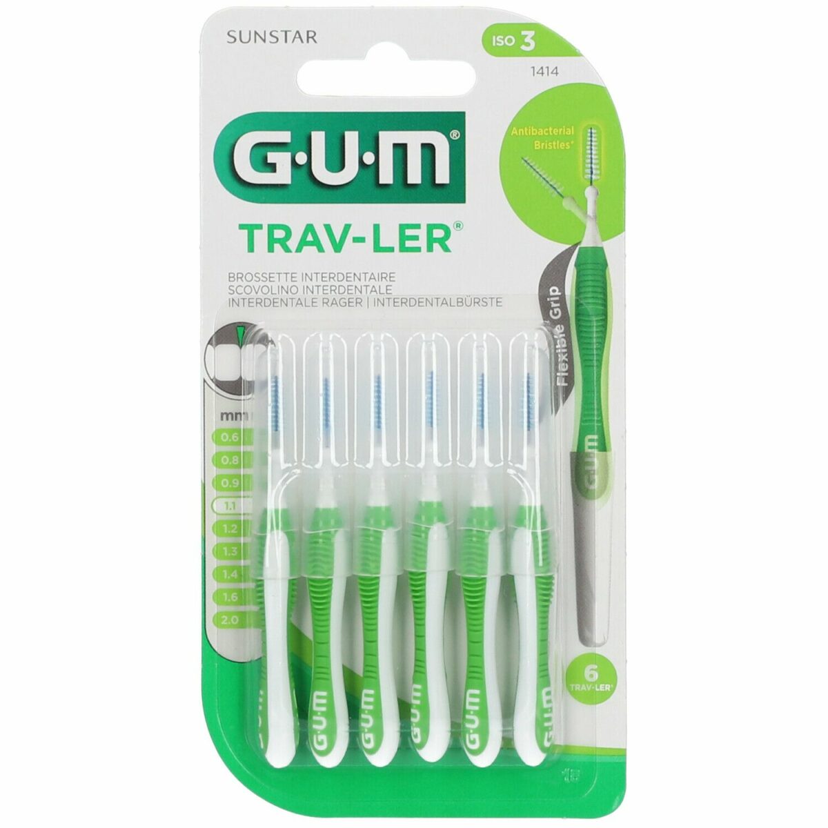 GUM Brossette Interdentaire Travler 1,1mm 1414 MaPara Tunisie — free download