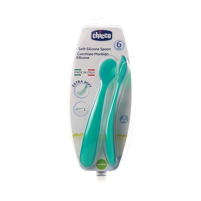 chicco 2 cuillère silicone 6m+ - Maparatunisie