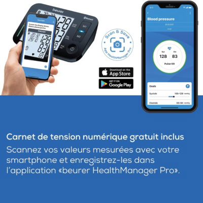 Beurer bm 54 tensiometre au bras avec bluetoothh