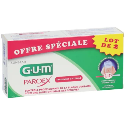 Gum Dentifrice Paroex Gencives Lot de 2 x 75ml