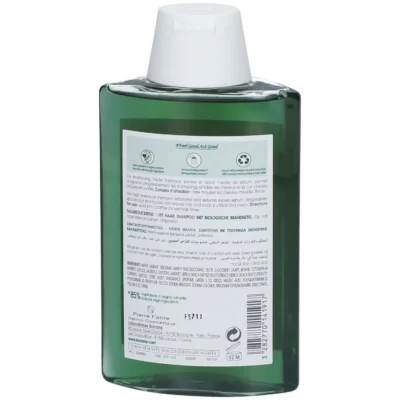 Klorane shampoing à l'ortie bio séborégulateur cheveux gras 200ml