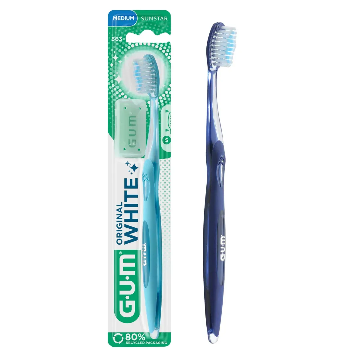 Gum original white brosse à dent medium 563
