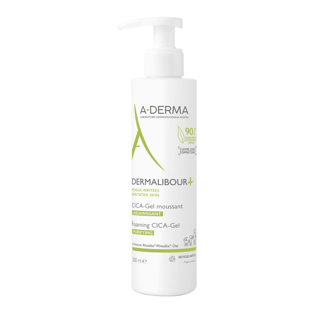 A-derma dermalibour+ cica gel moussant 200ml