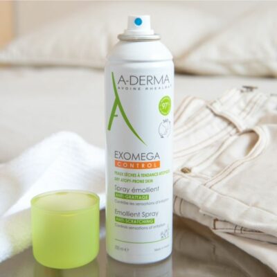 A-derma exomega control emollient spray anti-grattage peaux seches 200 ml