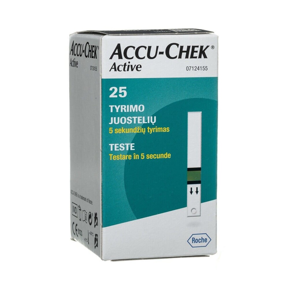 Accu-chek active bandelettes 25 bandelettes