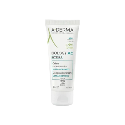 ADERMA Biology AC Hydra Crème Compensatrice Ultra-Apaisante Bio 40ml