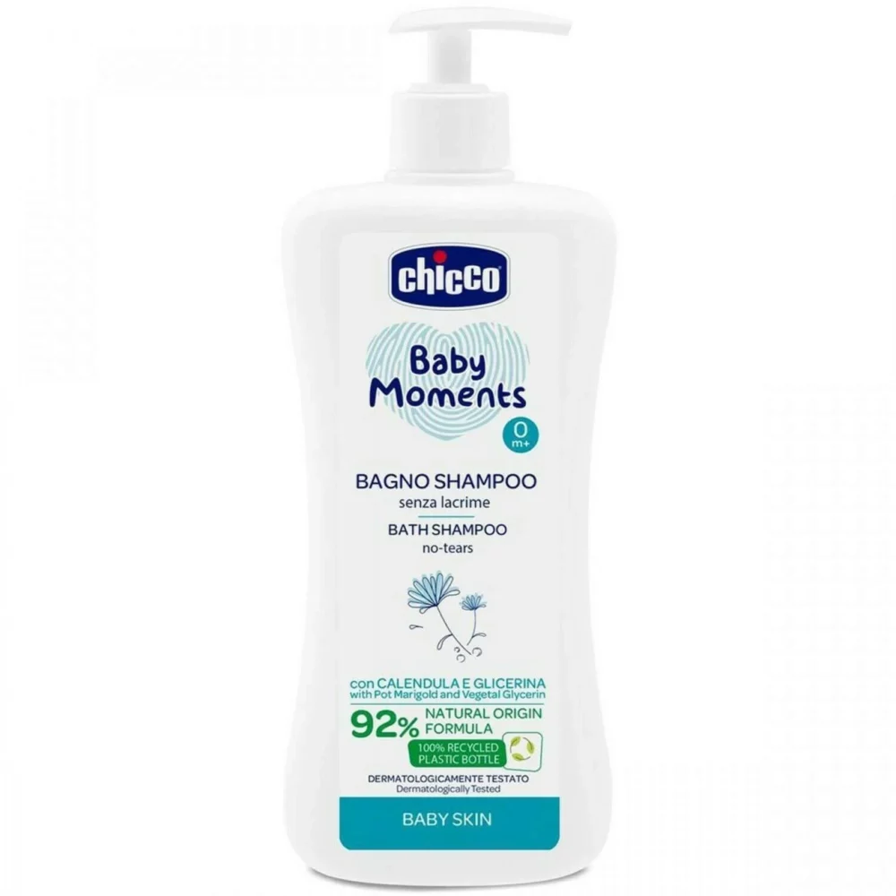 Chicco shampoing cheveux et corps baby moments 500ml